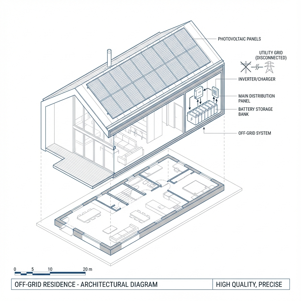 Off Grid Solar System Diagram